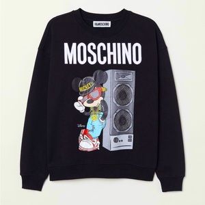 LIMITED EDITION - H&Moschino Black Mickey Mouse Sweatshirt